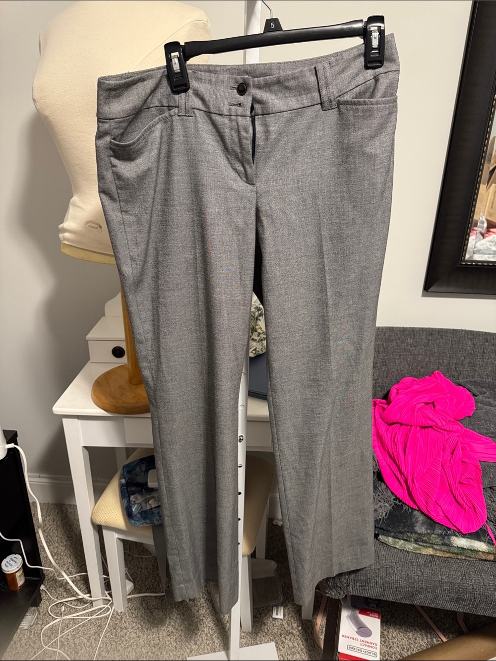 LOFT Gray Women's Dress Trousers